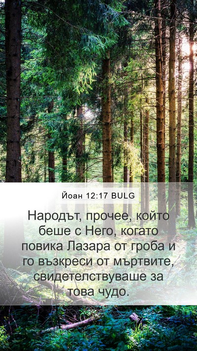 Йоан 12:17 BULG Bible Verse Image