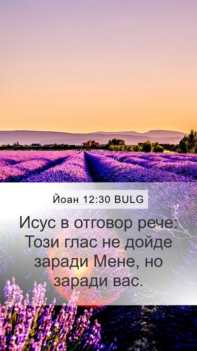 Йоан 12:30 BULG Bible Verse Image