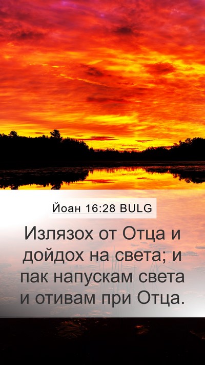Йоан 16:28 BULG Bible Verse Image