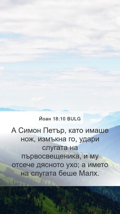 Йоан 18:10 BULG Bible Verse Image