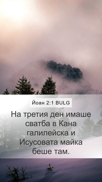 Йоан 2:1 BULG Bible Verse Image