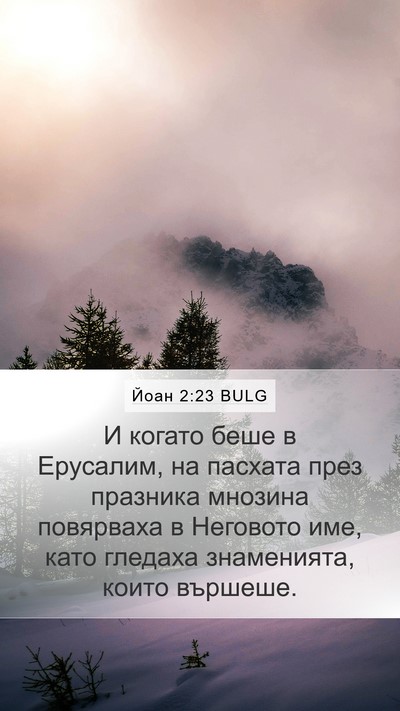 Йоан 2:23 BULG Bible Verse Image