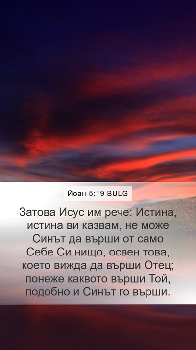 Йоан 5:19 BULG Bible Verse Image