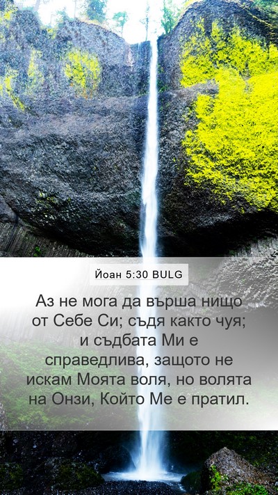 Йоан 5:30 BULG Bible Verse Image