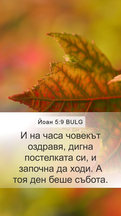 Йоан 5:9 BULG Bible Verse Image