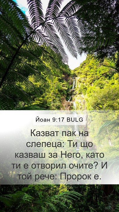 Йоан 9:17 BULG Bible Verse Image