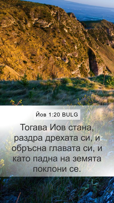 Йов 1:20 BULG Bible Verse Image