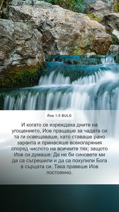 Йов 1:5 BULG Bible Verse Image
