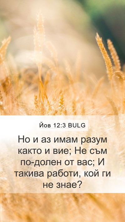 Йов 12:3 BULG Bible Verse Image