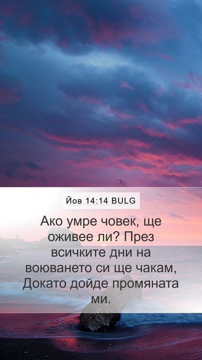 Йов 14:14 BULG Bible Verse Image