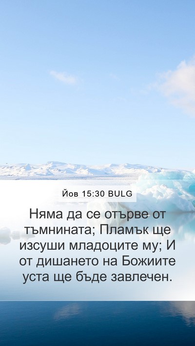 Йов 15:30 BULG Bible Verse Image