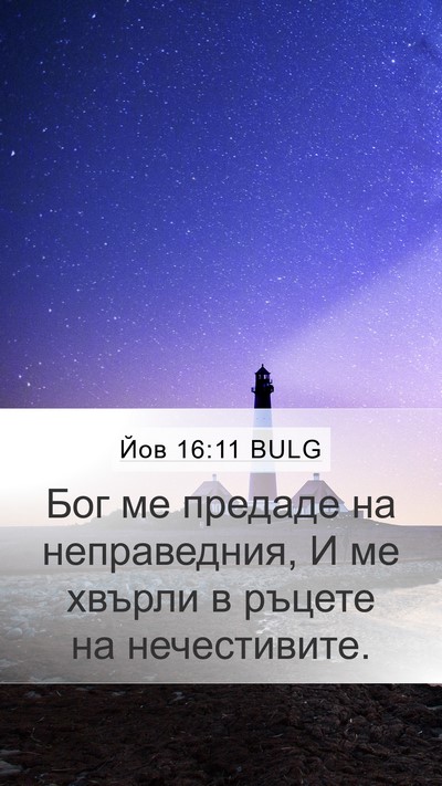 Йов 16:11 BULG Bible Verse Image