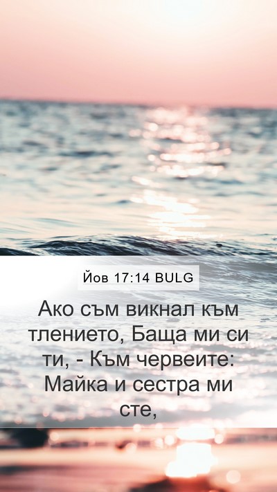 Йов 17:14 BULG Bible Verse Image
