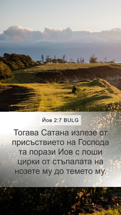 Йов 2:7 BULG Bible Verse Image