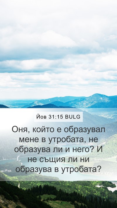 Йов 31:15 BULG Bible Verse Image