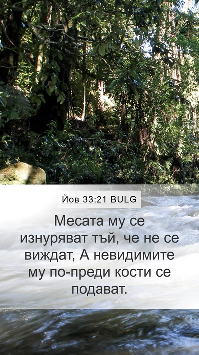 Йов 33:21 BULG Bible Verse Image