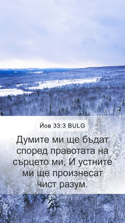 Йов 33:3 BULG Bible Verse Image