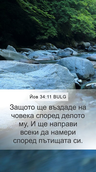 Йов 34:11 BULG Bible Verse Image