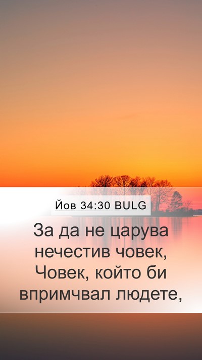 Йов 34:30 BULG Bible Verse Image
