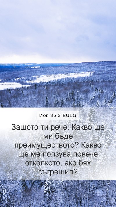 Йов 35:3 BULG Bible Verse Image