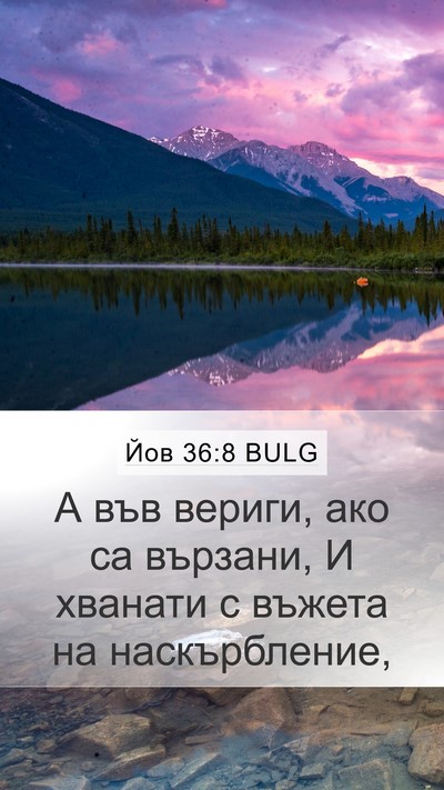 Йов 36:8 BULG Bible Verse Image