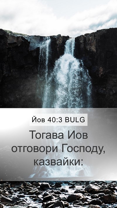 Йов 40:3 BULG Bible Verse Image
