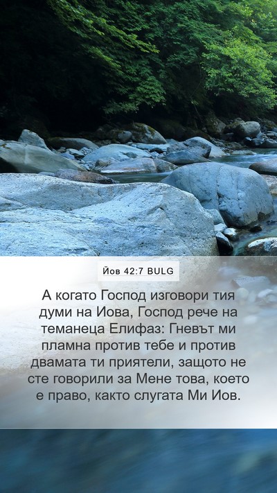 Йов 42:7 BULG Bible Verse Image