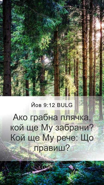 Йов 9:12 BULG Bible Verse Image