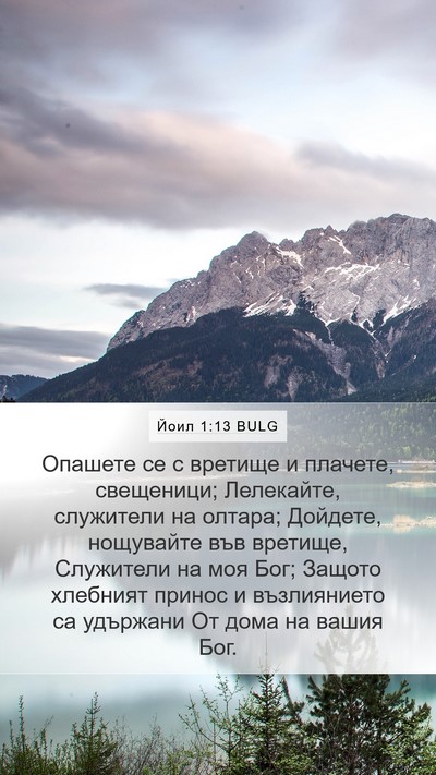 Йоил 1:13 BULG Bible Verse Image