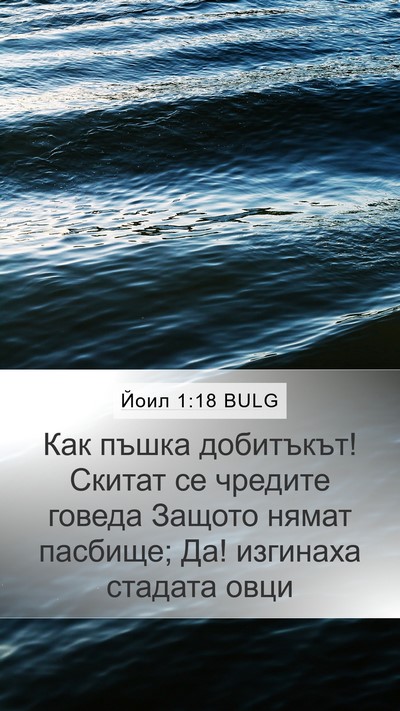Йоил 1:18 BULG Bible Verse Image