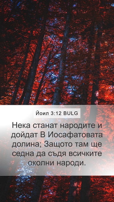 Йоил 3:12 BULG Bible Verse Image