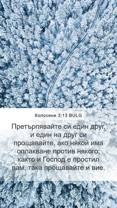 Колосяни 3:13 BULG Bible Verse Image