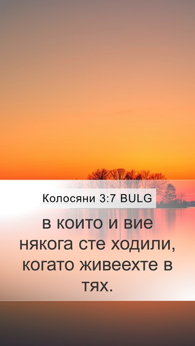Колосяни 3:7 BULG Bible Verse Image