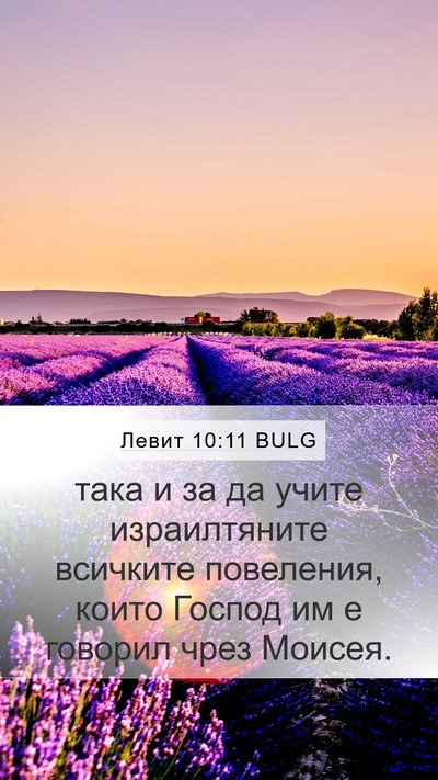 Левит 10:11 BULG Bible Verse Image