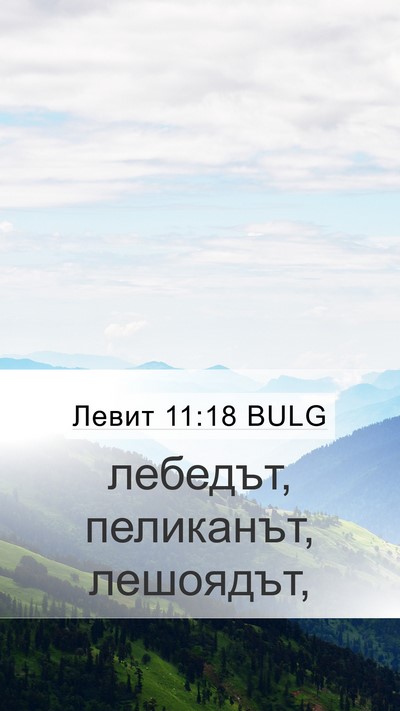 Левит 11:18 BULG Mobile Phone Wallpaper - лебедът, пеликанът, - Mobile Bible Verse Wallpaper