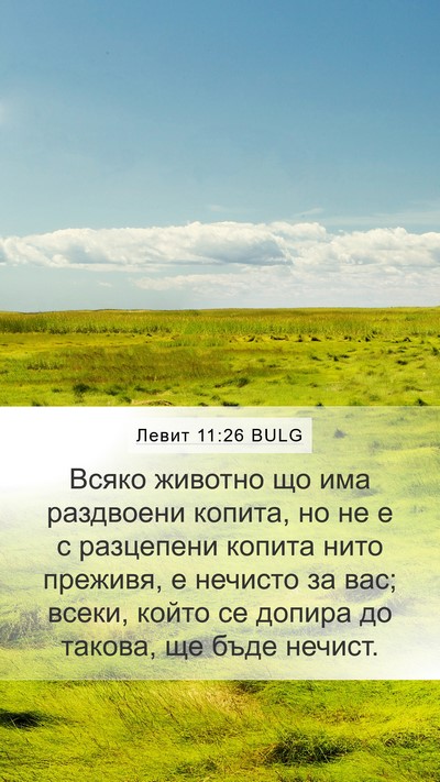 Левит 11:26 BULG Bible Verse Image