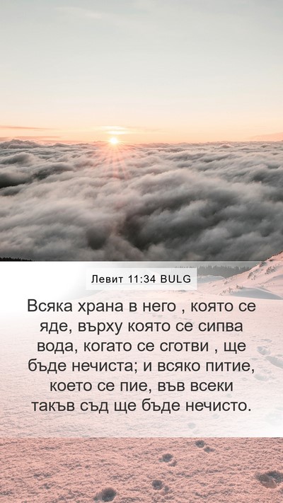 Левит 11:34 BULG Mobile Phone Wallpaper - Всяка храна в него , която - Mobile Bible Verse Wallpaper