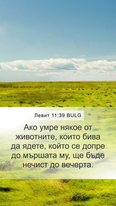 Левит 11:39 BULG Bible Verse Image