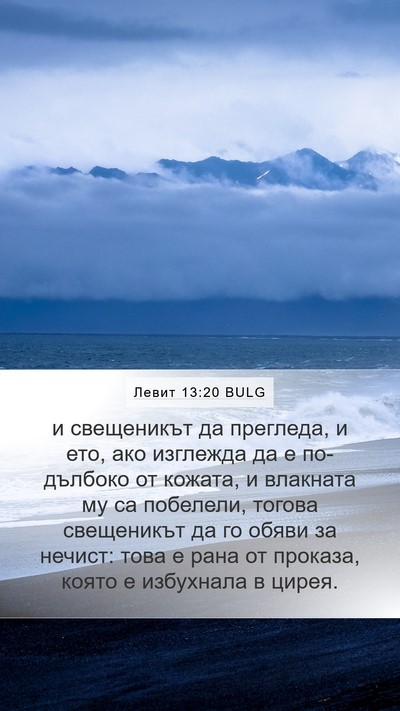 Левит 13:20 BULG Mobile Phone Wallpaper - и свещеникът да прегледа, и - Mobile Bible Verse Wallpaper