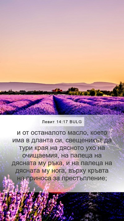 Левит 14:17 BULG Bible Verse Image