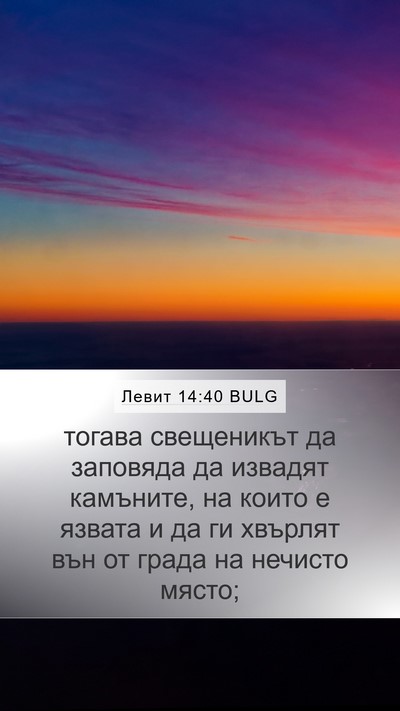 Левит 14:40 BULG Bible Verse Image