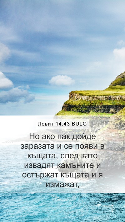 Левит 14:43 BULG Mobile Phone Wallpaper - Но ако пак дойде заразата и - Mobile Bible Verse Wallpaper