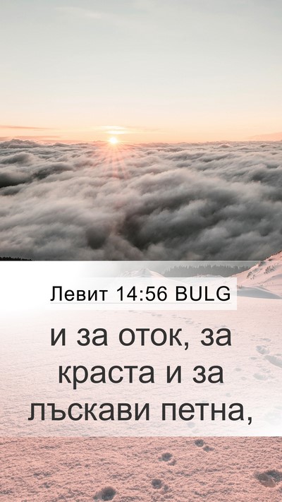 Левит 14:56 BULG Mobile Phone Wallpaper - и за оток, за краста и за - Mobile Bible Verse Wallpaper