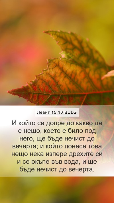 Левит 15:10 BULG Bible Verse Image