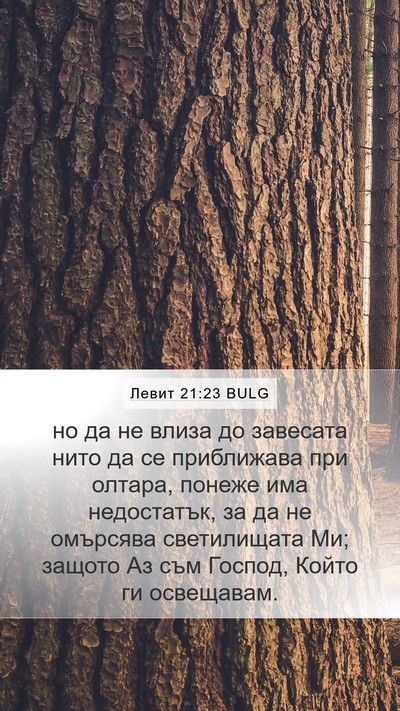 Левит 21:23 BULG Mobile Phone Wallpaper - но да не влиза до завесата - Mobile Bible Verse Wallpaper