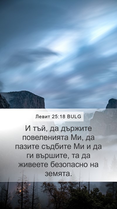 Левит 25:18 BULG Bible Verse Image