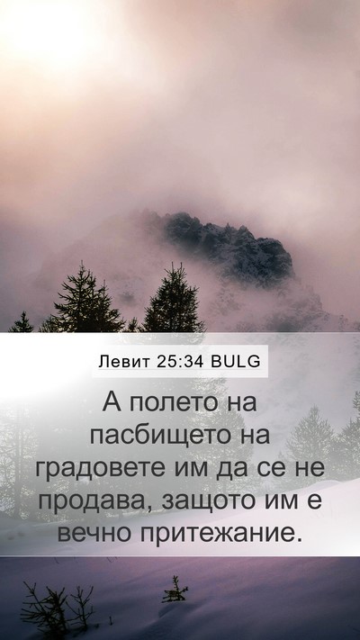 Левит 25:34 BULG Bible Verse Image