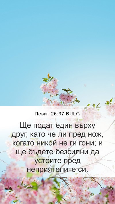 Левит 26:37 BULG Bible Verse Image