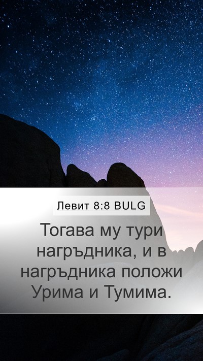 Левит 8:8 BULG Mobile Phone Wallpaper - Тогава му тури нагръдника, - Mobile Bible Verse Wallpaper