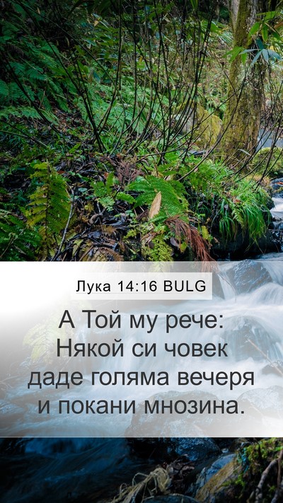 Лука 14:16 BULG Bible Verse Image